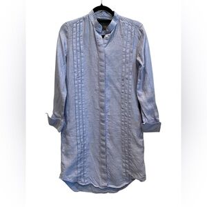 Claridge + King woman’s linen long sleeve Shirt Size:XS